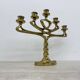 Mid-century large brutalist solid bronze candleholder, 1970s