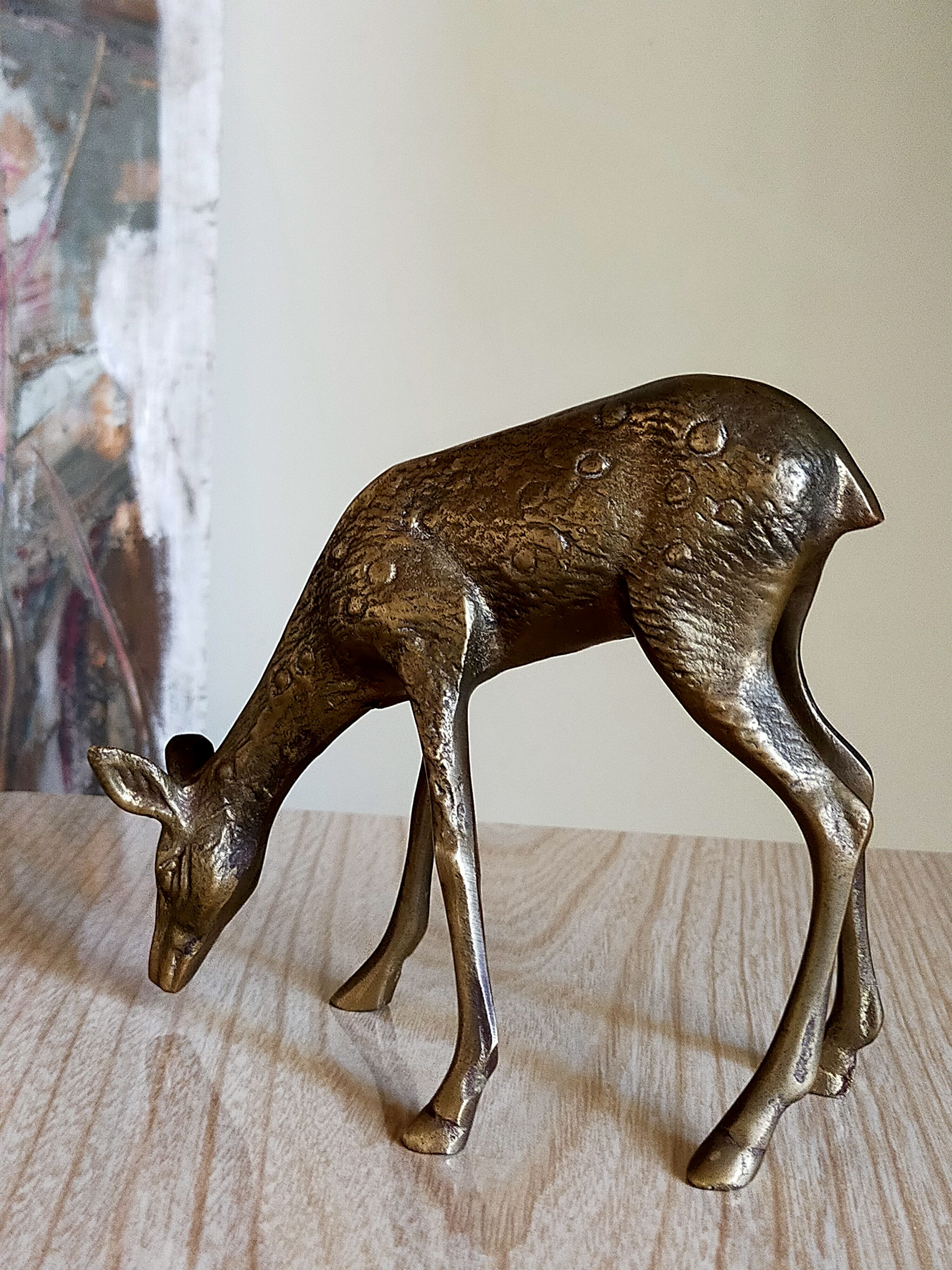 Solid brass doe