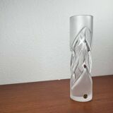 Vintage glass vase from the German Malachit series by Peill & Putzler, 1970s.