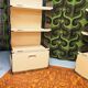 "Space-Age smoked plexiglass library set 1970"