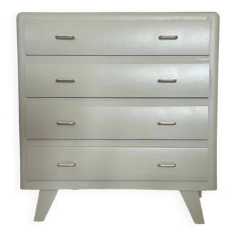 Vintage chest of drawers with compass feet