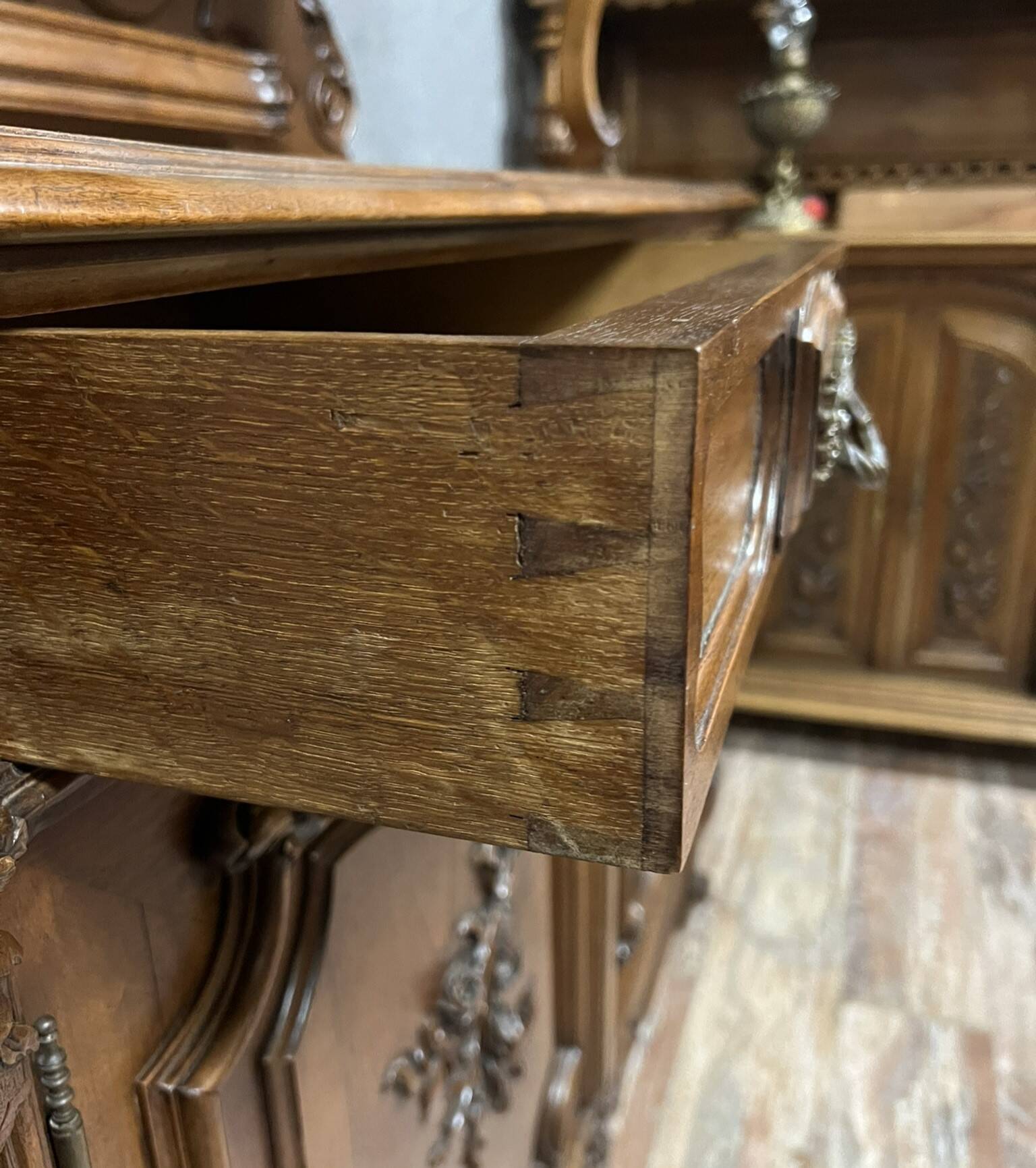 Louis XV two-body walnut sideboard circa 1850