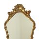 Miroir Deknudt classique du milieu du siècle, feuille d'or, années 50