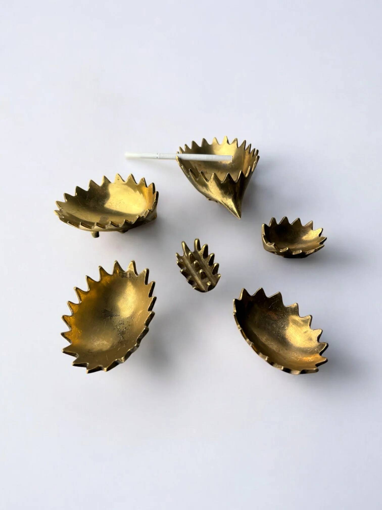 Stackable hedgehog ashtray set by Walter Bosse for Hertha Baller, Austria, 1950s