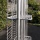 Art Deco shelf, aluminum