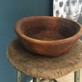 Crafted raw wood jatte