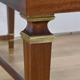 Important Shuttered Table in Sapelli Mahogany, Directoire style – 1970