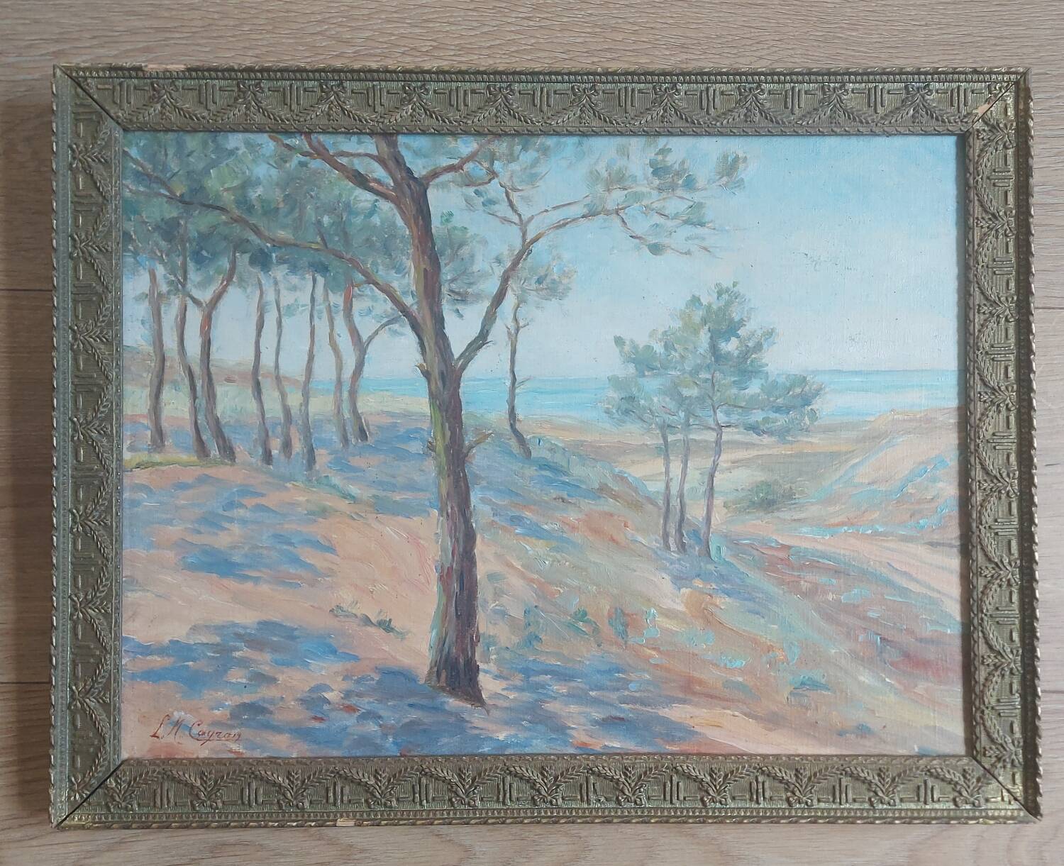 Marine sur toile signée 1911