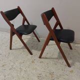 2 vintage folding chairs 50 , 60'S Norquist