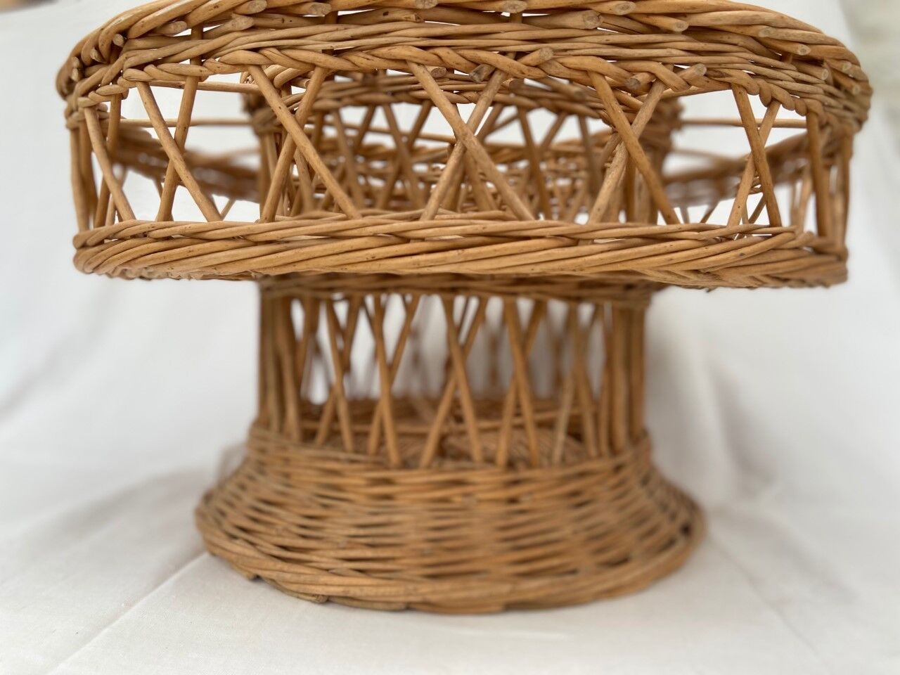 Vintage osier bar basket