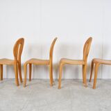 Rainer Daumiller pine wood dining chairs for Hirtshals Savvaerk - set of 4 - 1970s