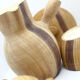 Coffee service in earthenware imitation olive wood by Grandjean Jourdan in Vallauris