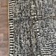 Tapis Beni Ouraine - tapis blanc et noir - sur commande 170/270 cm
