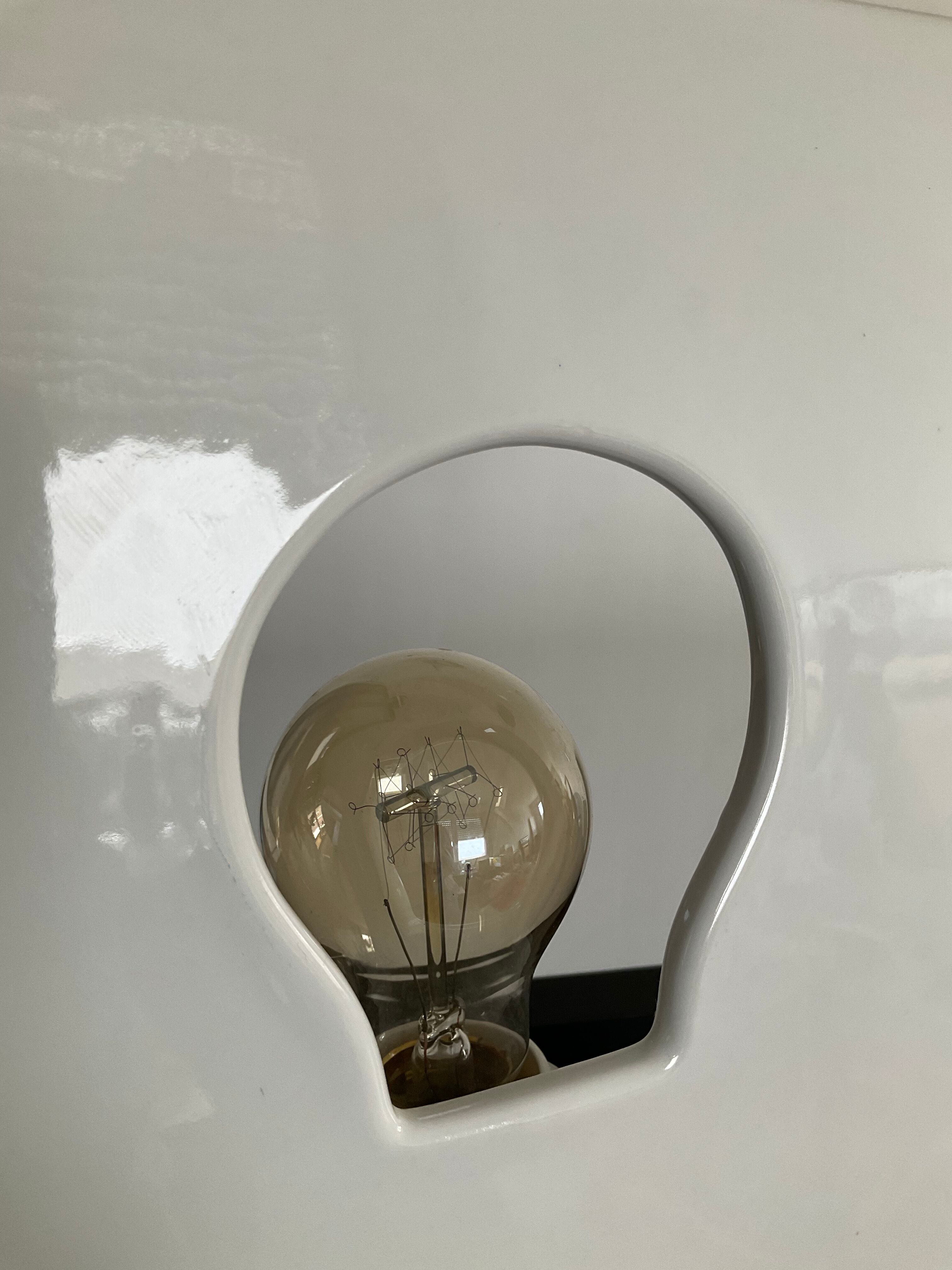 Vintage lamp from the 80s ceramic