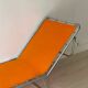 Orange and metal deckchair 1970