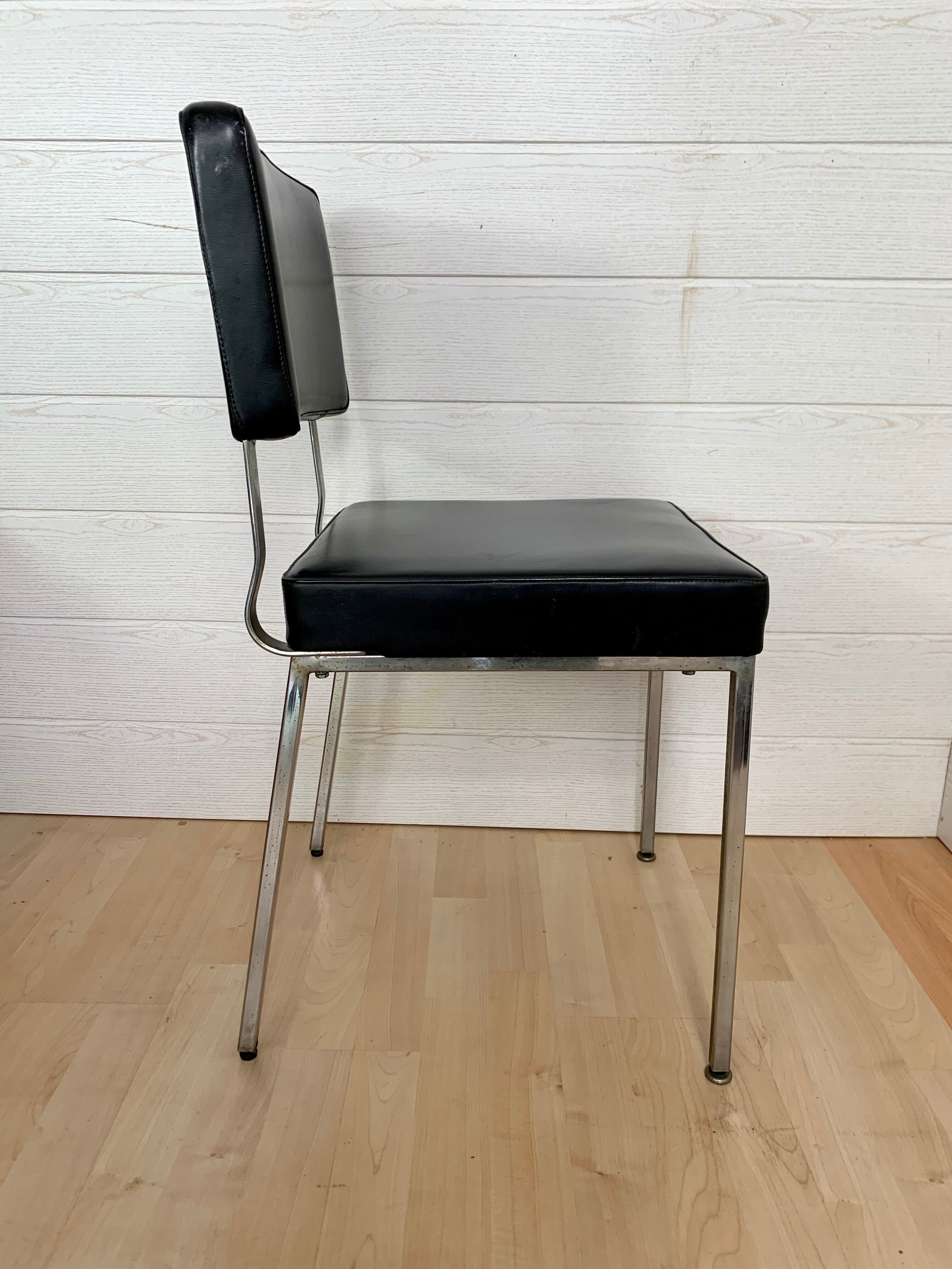 Série de 6 chaises de bureau vintage 1970