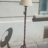 Vintage turned wooden lamppost