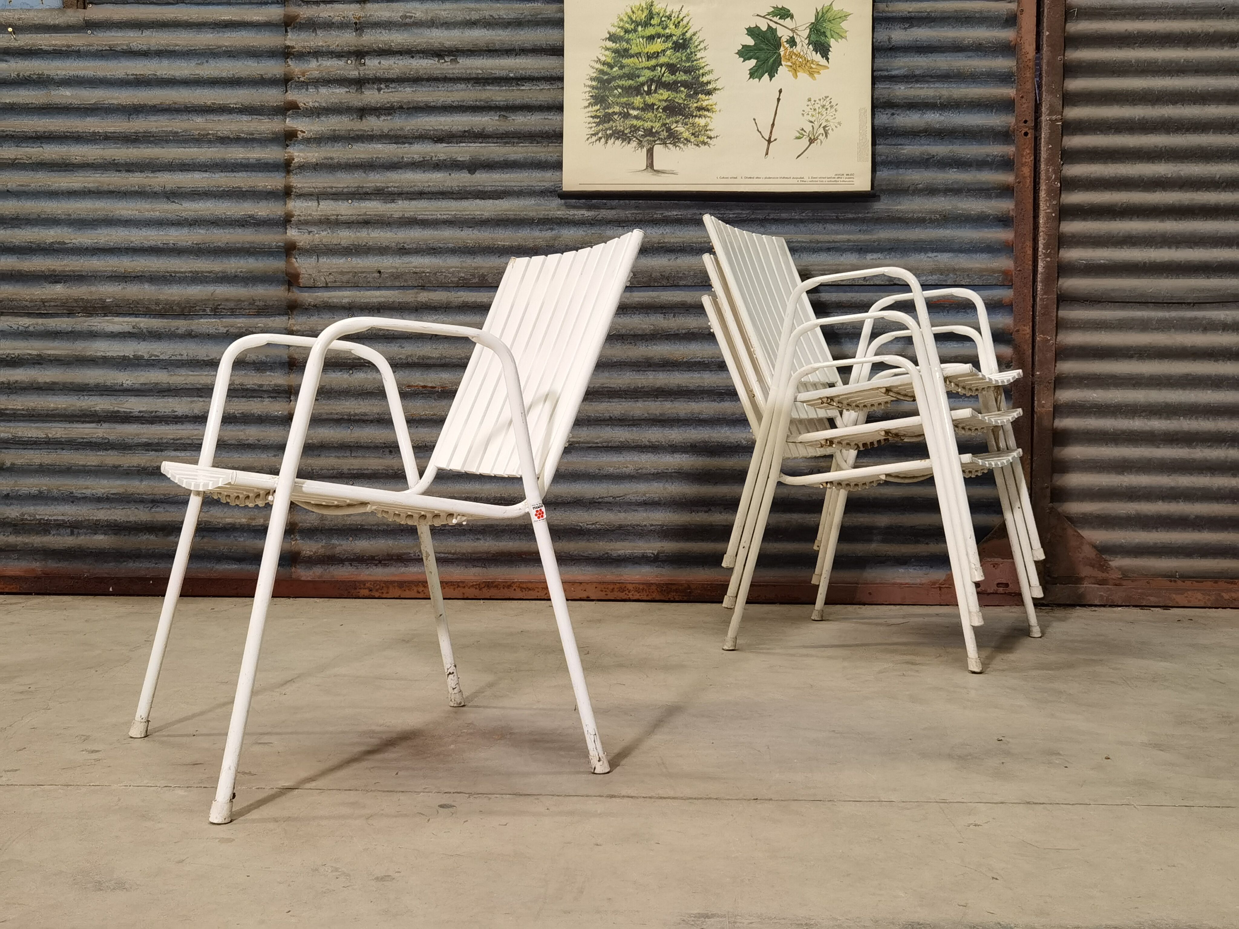 Set of 4 garden chairs Emu 1970