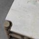 Large Wicker “Attila” Series Coffee Table with marble top by Gasparucci Ita