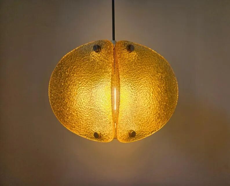 Very Rare Midcentury Glass Pendant, Germany, 1960s