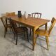 Vintage dining table – tapered legs – 1950s-1960s