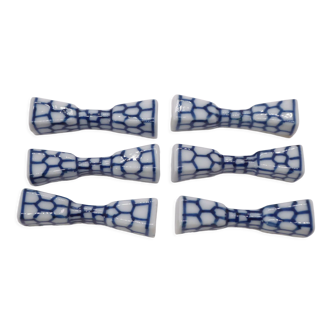 6 porcelain knife doors