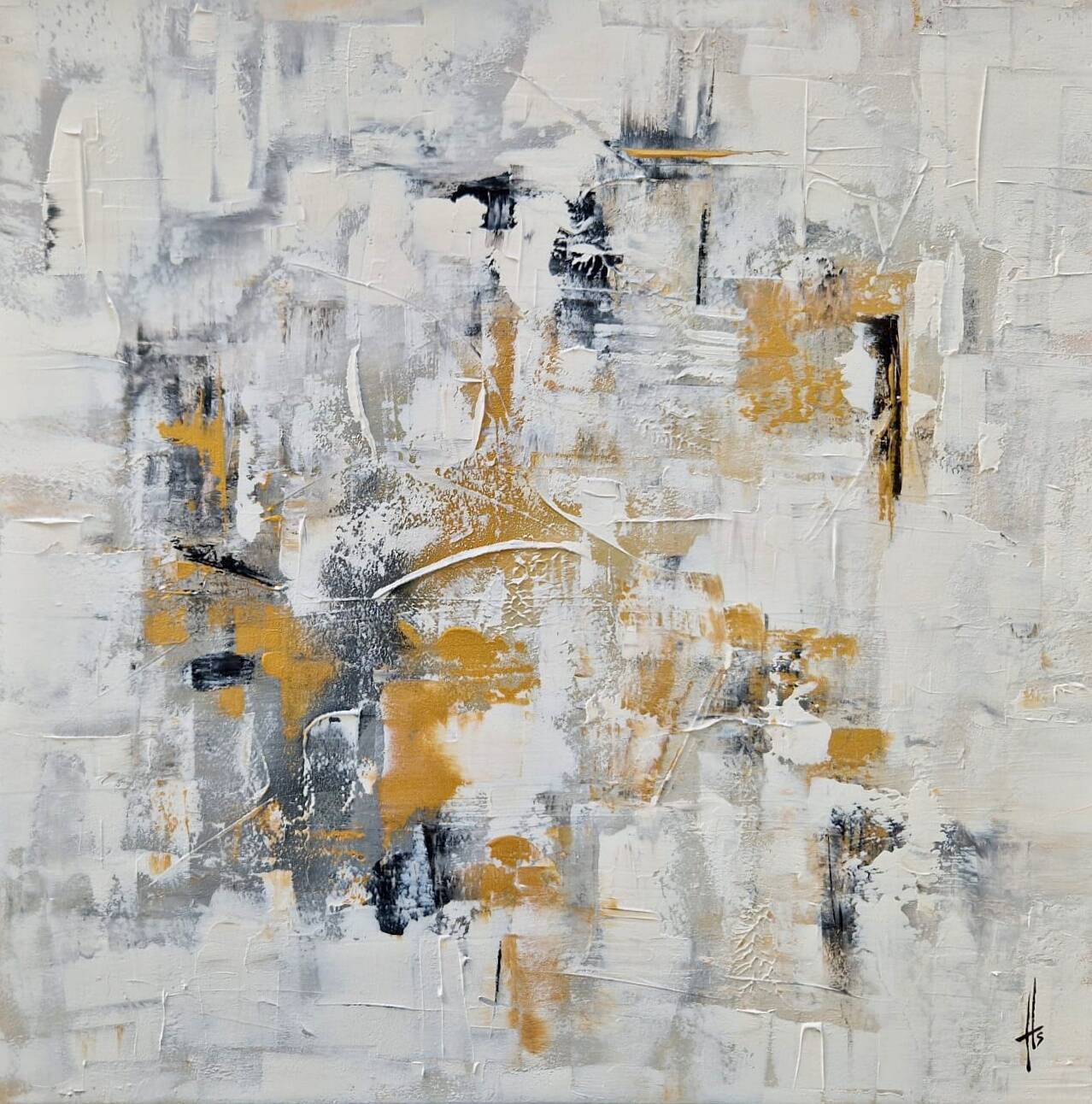 Abstract painting table