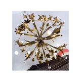 Chandelier in gilded bronze and crystal, 19 century