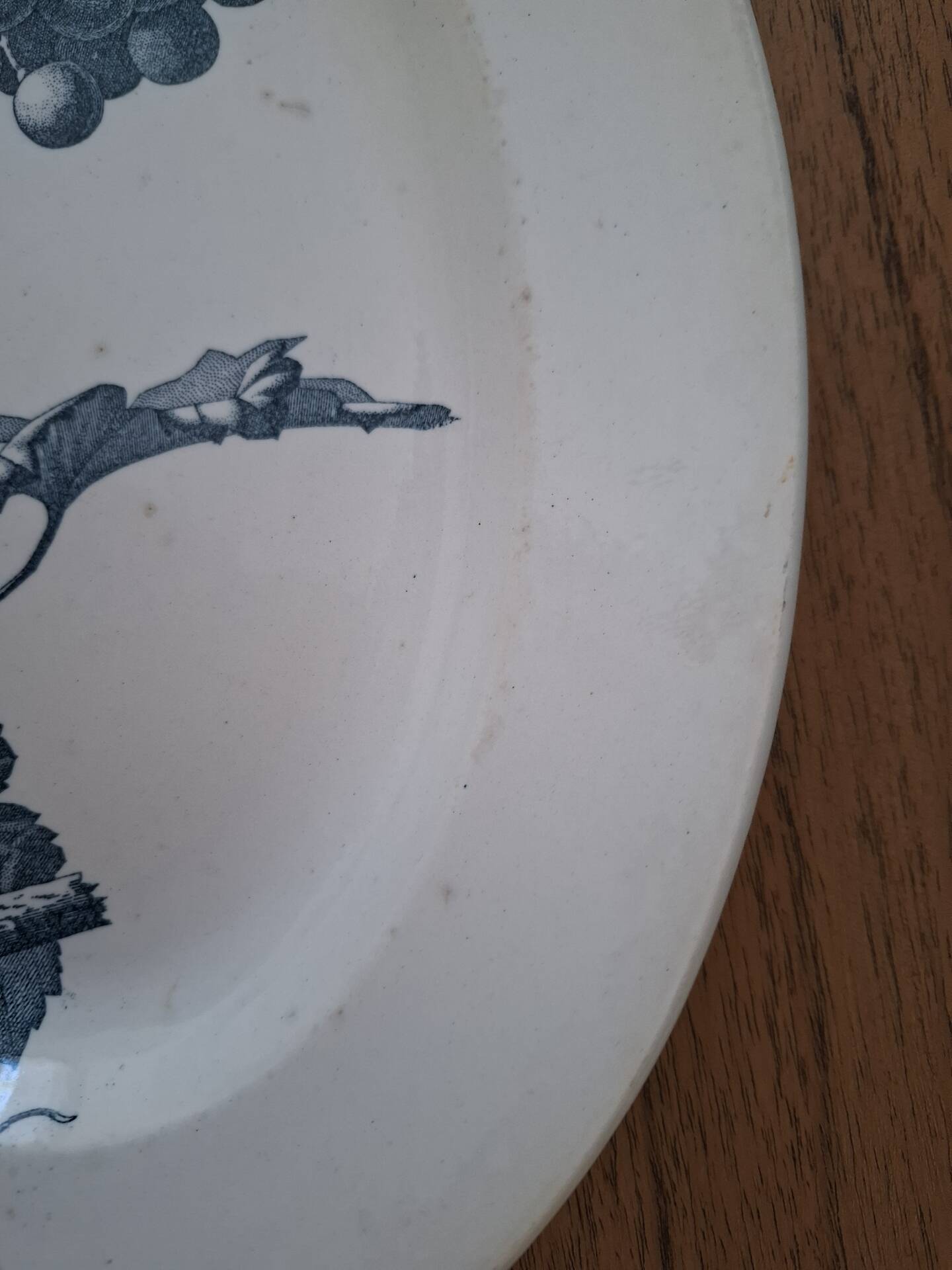 Oval ironstone plate