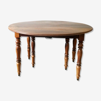 Table à volets ancienne en bois massif