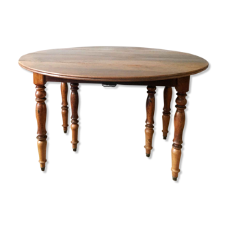 Table à volets ancienne en bois massif