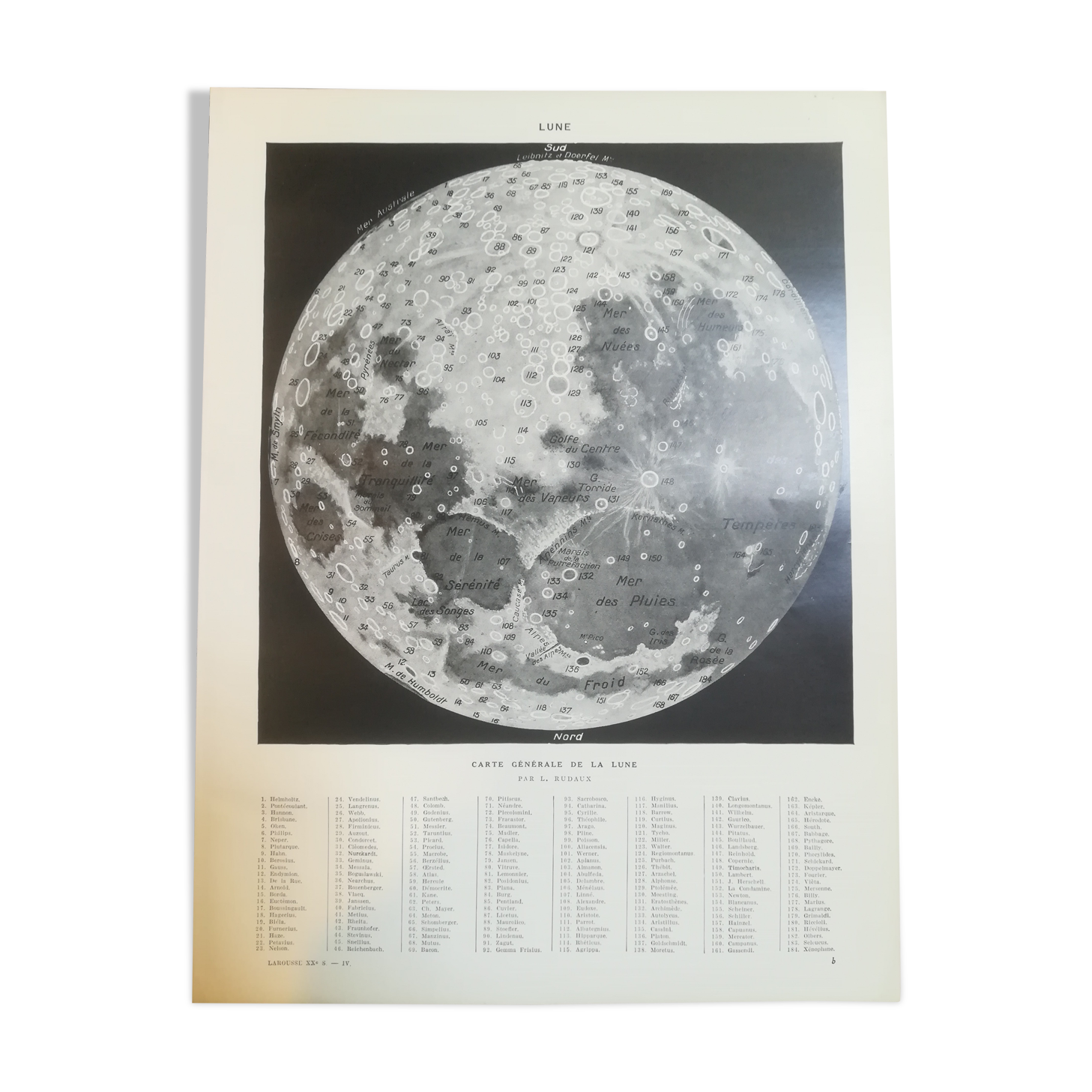 Lithographie sur la lune de 1928