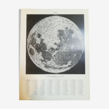 Lithograph on the moon of 1928