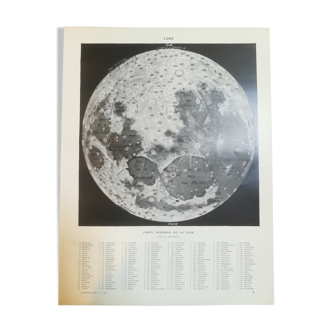 Lithographie sur la lune de 1928