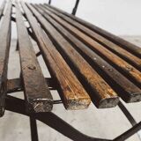 Antique foldable garden bench