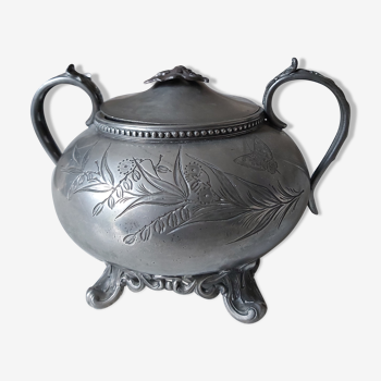 Pot in etain sheffield 19th century