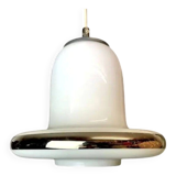 Lampe à suspension en verre blanc moderne danoise