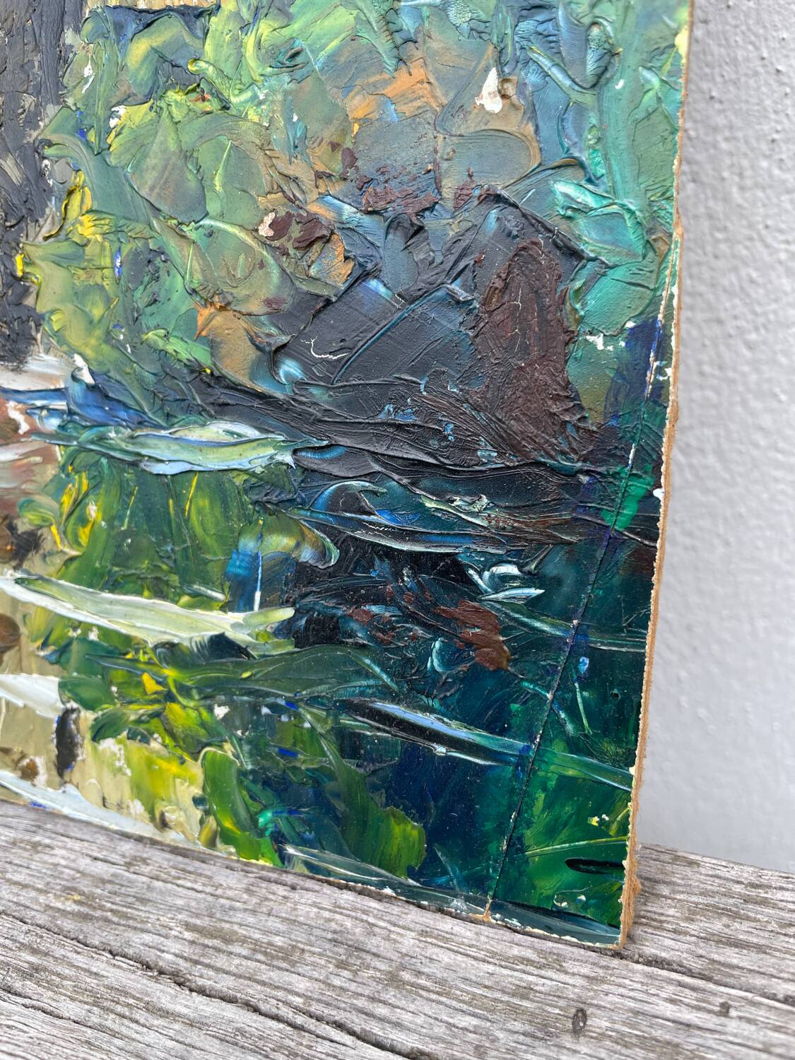 Oil knife painting landscape