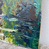 Oil knife painting landscape