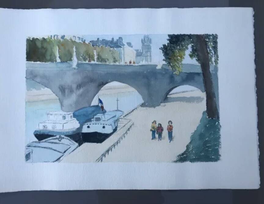 The banks of the Seine