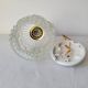 Vintage molded glass pendant light