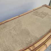 Vintage rattan bamboo bar 1950s