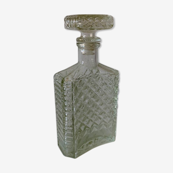 Whisky in original form glass carafe