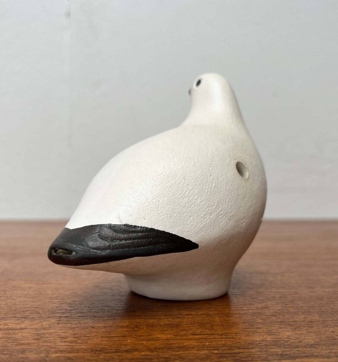 Vintage handmade ceramic bird whistles Riekko by Punainen Paja and Lintupaja, Finland, 1970s, set of 2.