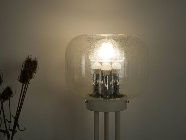 Lampadaire, verre de Murano, design italien, années 1970, fabriqué en Italie