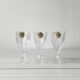 Lot de 6 verres à liqueur ancien en cristal d'Arques modèle Pompadour