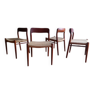 Niels Otto Mølller dining chairs, set of 4