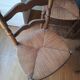 4 rustic straw chairs