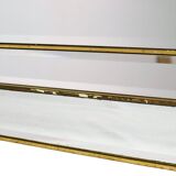 Large faceted deknudt mirror xl hollywood regency design