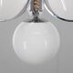 1930s Rare Art Deco Glass Chandelier, Czechoslovakia